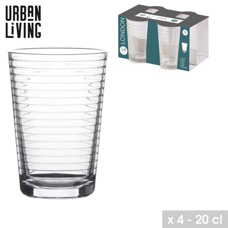 GLASS 4PK 20CL. LONDON  1/12