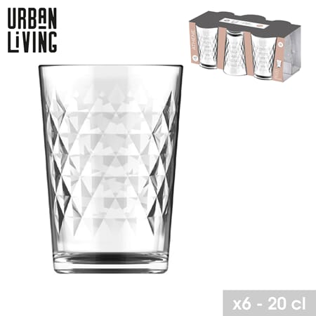 GLASS 6PK 20CL ATHEN 1/8