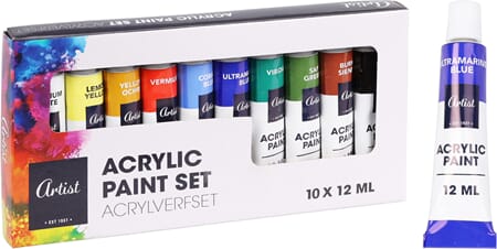 MALING ACRYL 12ML 10PK 1/12/36